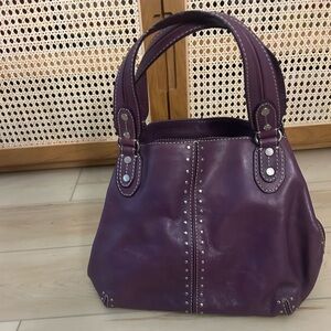 Archival Michael Kors Design: Purple Leather Studded Women's Bag